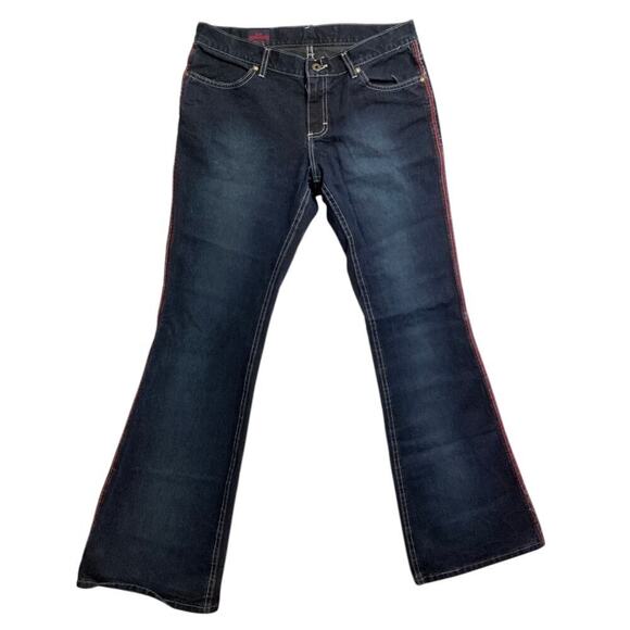 Lee Dungarees dark wash jeans bootcut size 11 - Picture 1 of 6